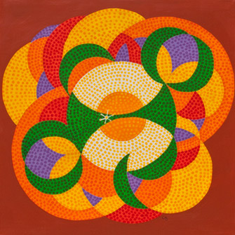 summer galaxy painting image copywrite 2010 carolyn goodenough